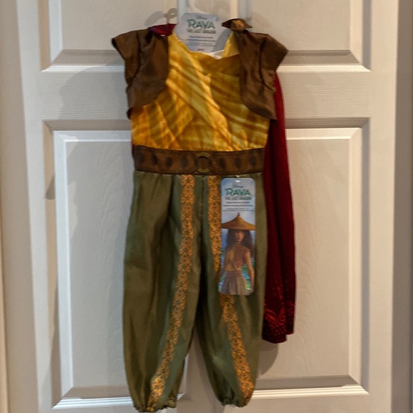 Disney Raya and The Last Dragon Adventure Outfit Halloween Costume Size 4-6X - Picture 1 of 13